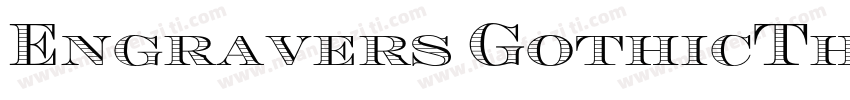 Engravers GothicThe字体转换